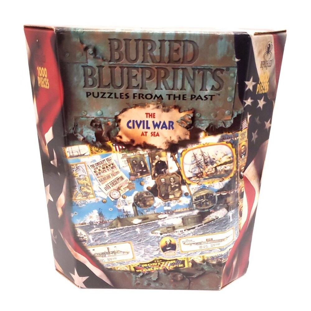 Buried Blueprints Civil War at Sea 1000pc Jigsaw Puzzle From the Past NEW